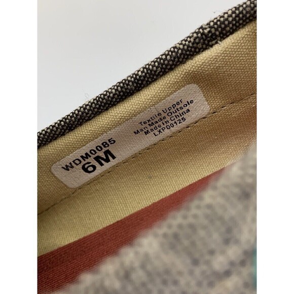 Twisted X Eco Boat Shoe Driving Mocs Brown Canvas Teal Lace Up Comfort Womens 6 - Picture 8 of 11